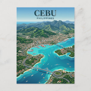 Mactan Channel Philippines Postcard