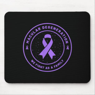 Macular Degeneration Ribbon Awareness Family Suppo Mouse Pad