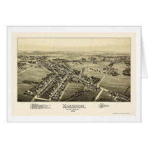 Macungie, PA Panoramic Map - 1893