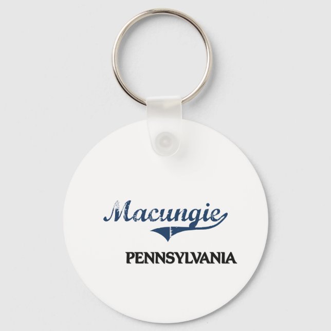 Macungie Pennsylvania City Classic Key Ring (Front)