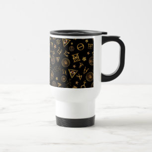 MACUSA™ Magic Symbols And Crests Pattern Travel Mug