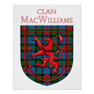 MacWilliams Tartan Scottish Plaid Lion Rampant Poster