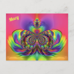 MACY ~ 3D Design Pattern ~ Multi Colours  Postcard