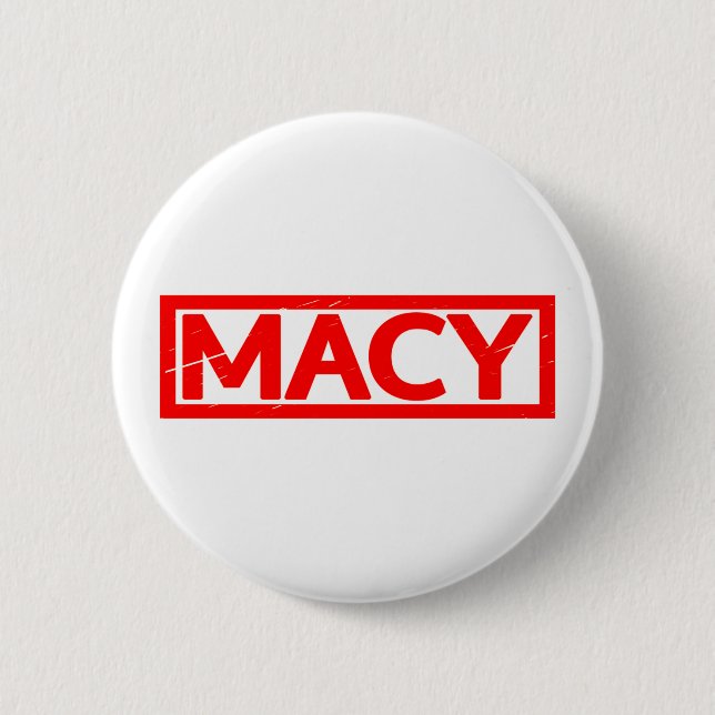 Macy Stamp 6 Cm Round Badge (Front)