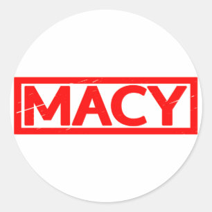 Macy Stamp Classic Round Sticker