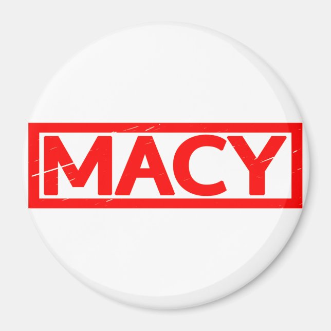 Macy Stamp Magnet (Front)
