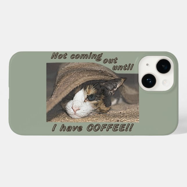 Macy Wants Coffee Too Case-Mate iPhone Case (Back (Horizontal))