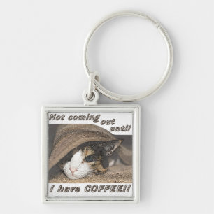 Macy Wants Coffee Too Key Ring