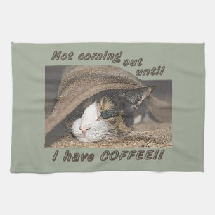 Macy Wants Coffee Too Tea Towel