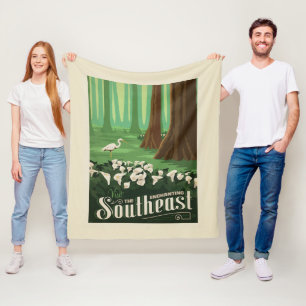 Macy's Flower Show Southeast Fleece Blanket