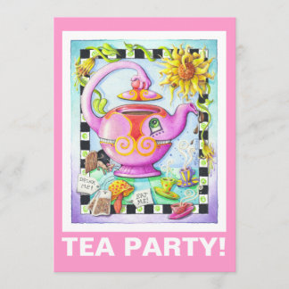 MAD ABOUT TEA PARTY INVITATION