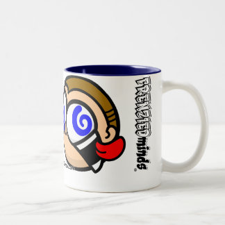 MAD and CRAZY at your service! Two-Tone Coffee Mug