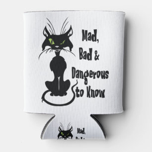 Mad, Bad & Dangerous to Know, black cat Can Cooler