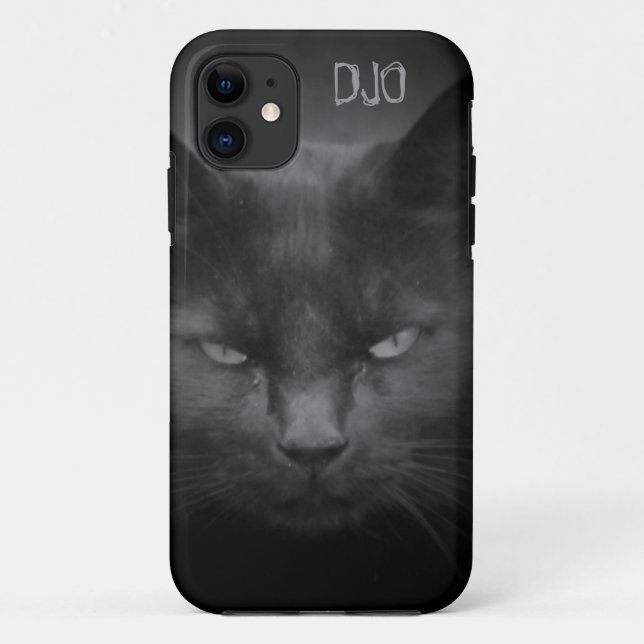Mad Black Cat Case-Mate iPhone Case (Back)
