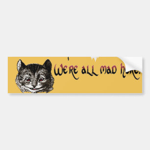 Mad Cat Bumper Sticker