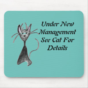 Mad Cat by Sommer Hamilton Mouse Pad