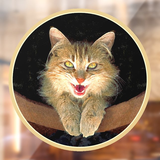 Mad Cat Painting - Cute Original Cat Art (Sheet 2)