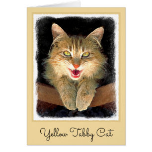 Mad Cat Painting - Cute Original Cat Art