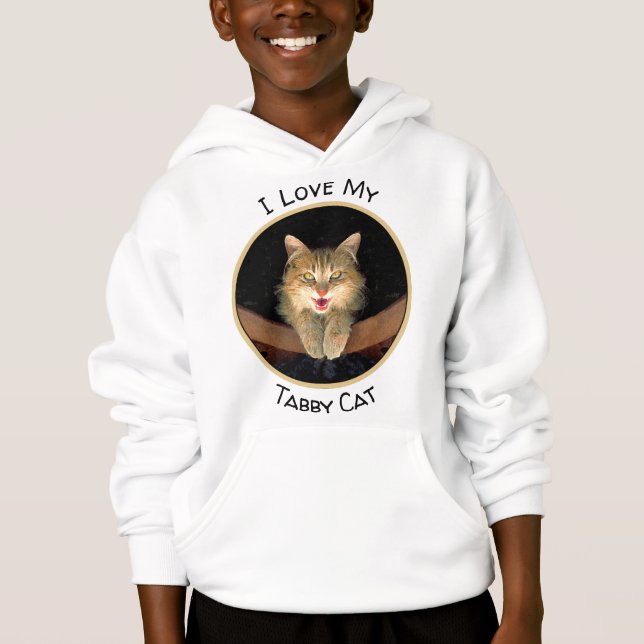 Mad Cat Painting - Cute Original Cat Art (Front)