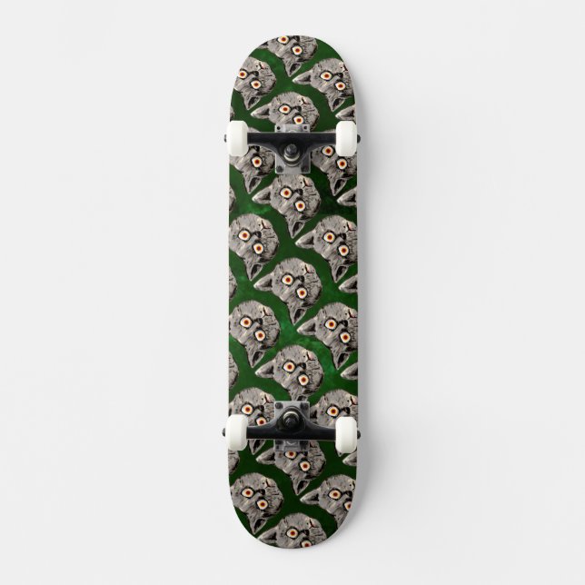mad cat pattern skt skateboard (Front)