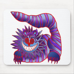 Mad Cheshire Cat Fire Mouse Pad