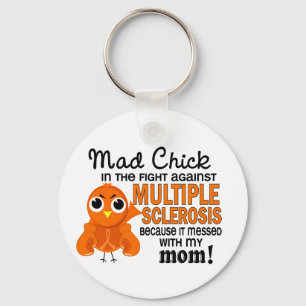 Mad Chick 2 Mum Multiple Sclerosis MS Key Ring
