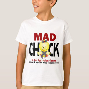 Mad Chick In The Fight Diabetes T-Shirt