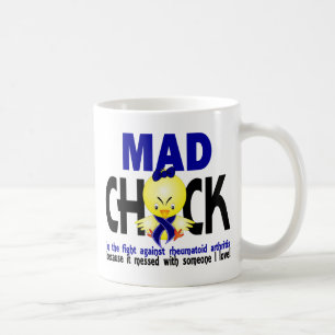 Mad Chick In The Fight Rheumatoid Arthritis Coffee Mug