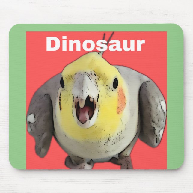 Mad Cockatiel Mouse Pad (Front)
