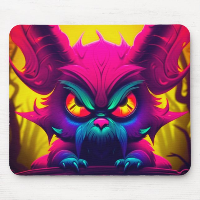 Mad Creature Mouse Pad (Front)