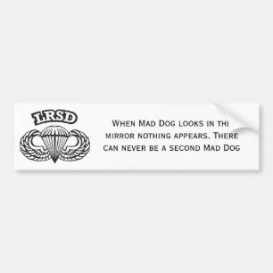 Mad Dog Bumper Sticker