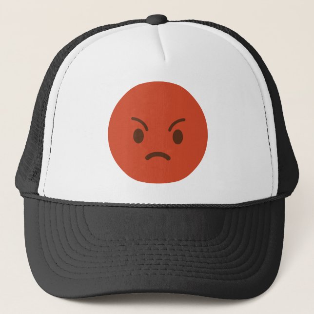 Mad Emoji Trucker Hat (Front)