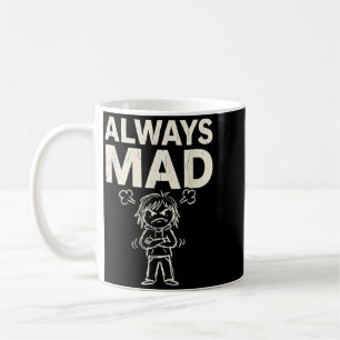 Mad Funny Y2k 90s 2000s Retro Sarcastic Humour Coffee Mug