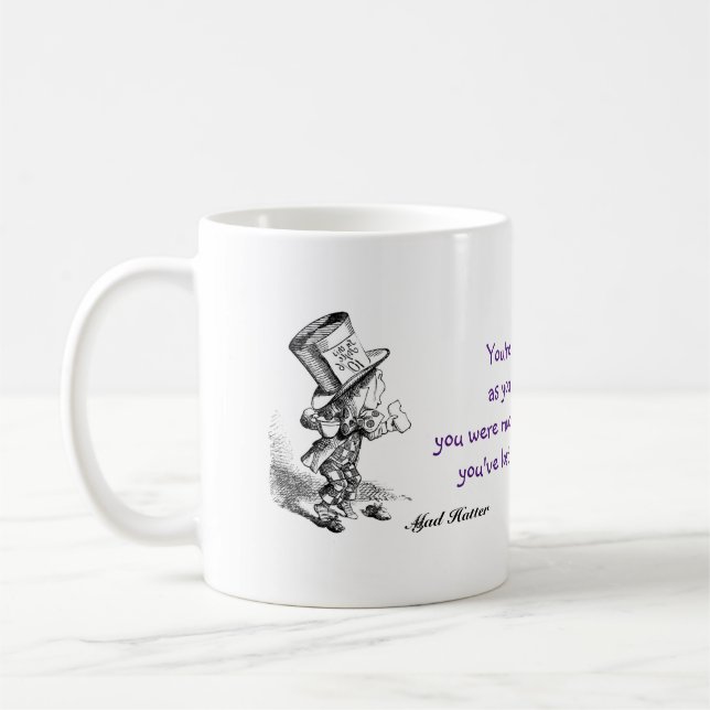 Mad Hatter, Alice in Wonderland, Muchness Coffee Mug (Left)