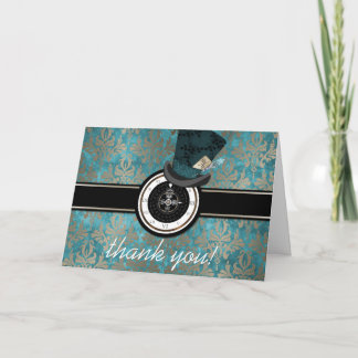 Mad Hatter Alice in Wonderland Thank You Card