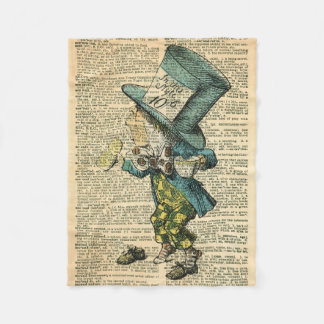 Mad Hatter Alice in Wonderland Throw Blanket