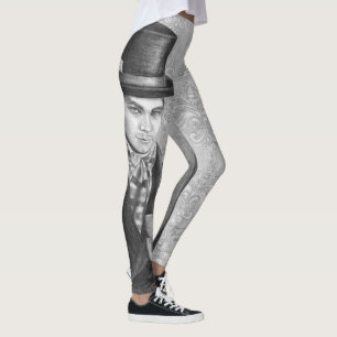 Mad Hatter All Over Leggings Alice in Wonderland
