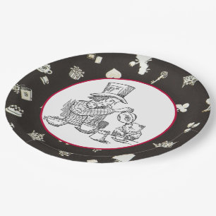 Mad Hatter and Dormouse Paper Plate