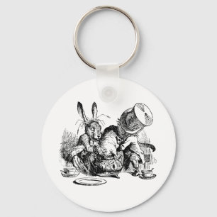 Mad Hatter and March Hare dunking the Dormouse Key Ring