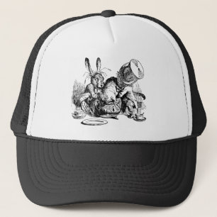Mad Hatter and March Hare dunking the Dormouse Trucker Hat