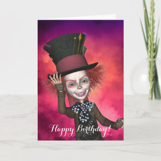 Mad Hatter Birthday Card