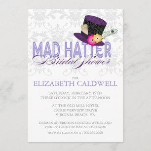 Mad Hatter Bridal Shower Invitation