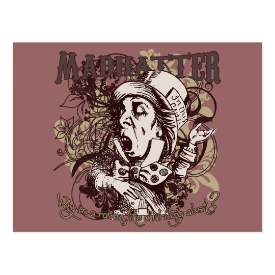 Mad Hatter Carnivale Style Postcard
