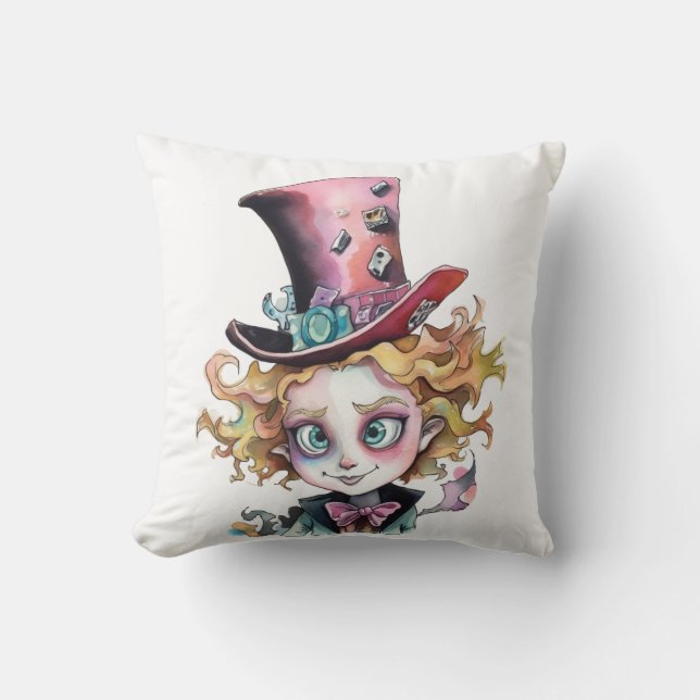 Mad Hatter Cushion (Front)
