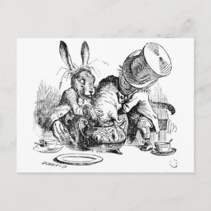 Mad Hatter, Dormouse and March Hare Postcard