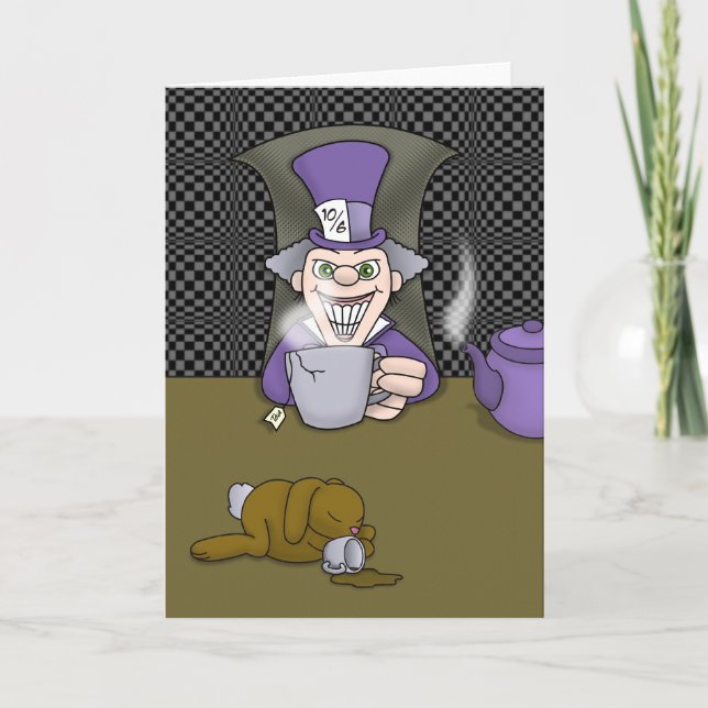 Mad Hatter Greeting Card (Front)