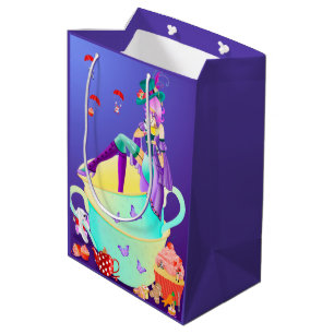 Mad Hatter in Teacup Medium Gift Bag