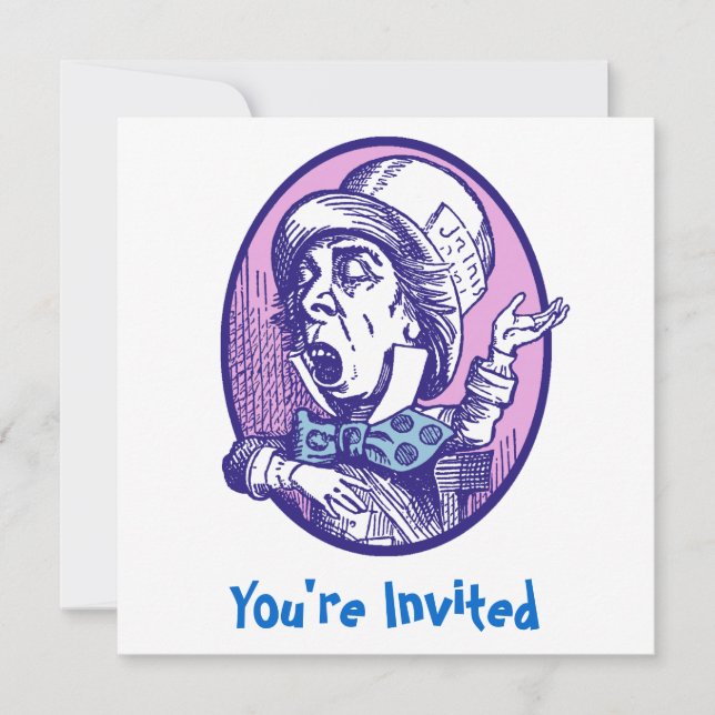 Mad Hatter Invitation (Front)