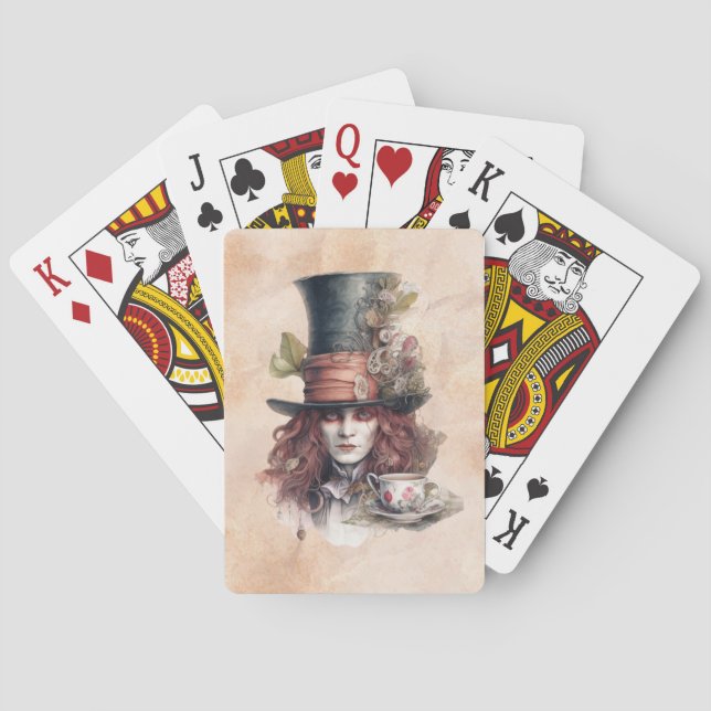 Mad Hatter Playing Cards (Back)