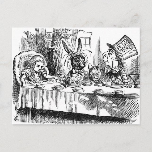 Mad Hatter Postcard (Front)